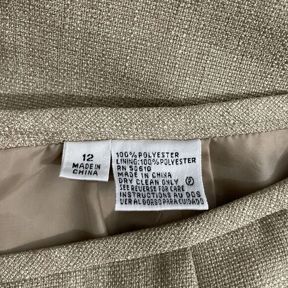 Kasper ASL Skirt Suit Embroidered Blazer with Matching Skirt Size 12 - Picture 14 of 16